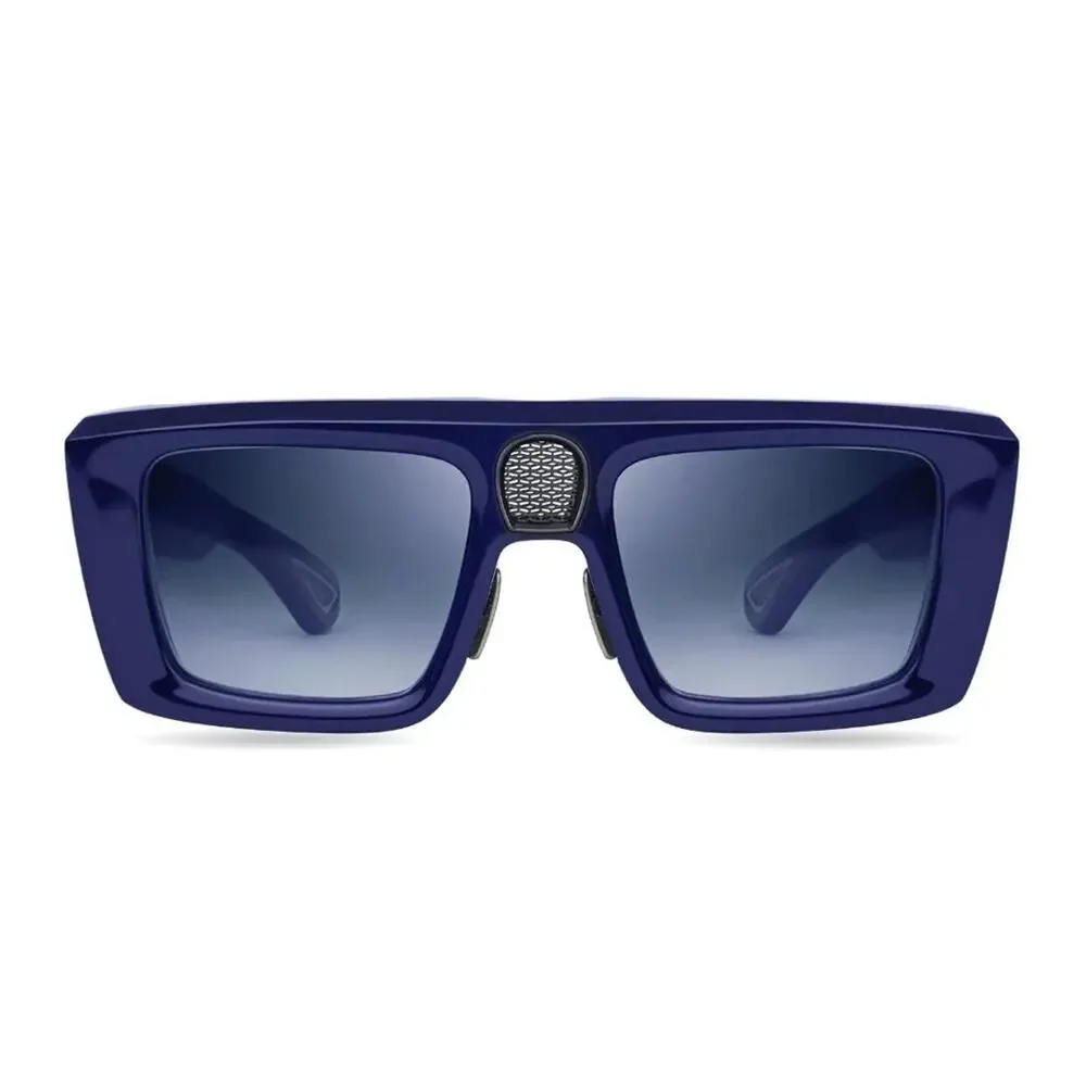 New! BUGATTI 02-DK. Blue Stylish Blue Luxury Square Sunglasses, Authentic